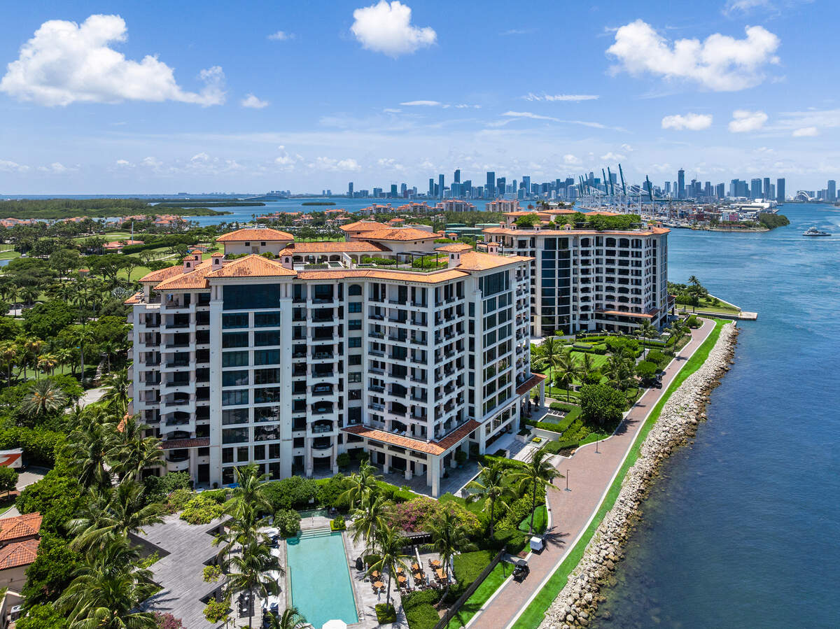 A condo in Palazzo Del Sol on Fisher Island was just listed for $36 million.